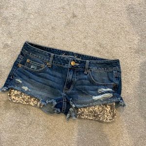American Eagle jean shorts sz 8